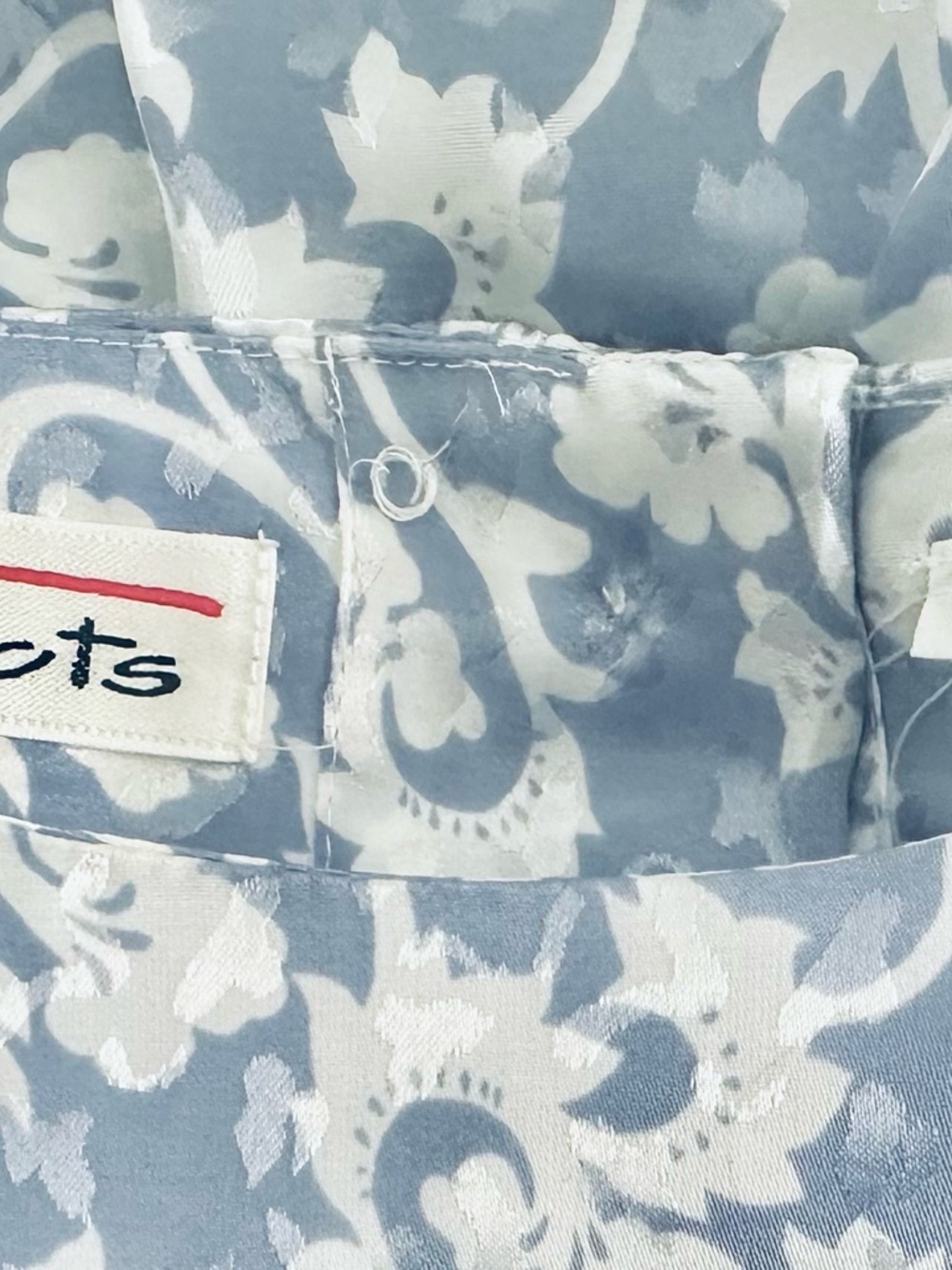 Talbots Blue and White Floral Maxi Dress - Picture 7 of 8